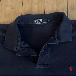 Polo Ralph Lauren Pocket T-Shirt Mens Size XL Dark Blue Pony Logo Made in USA